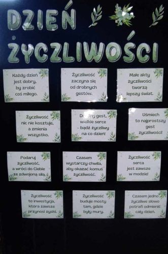 Czytaj więcej: DZIEŃ ŻYCZLIWOŚCI I POZDROWIEŃ